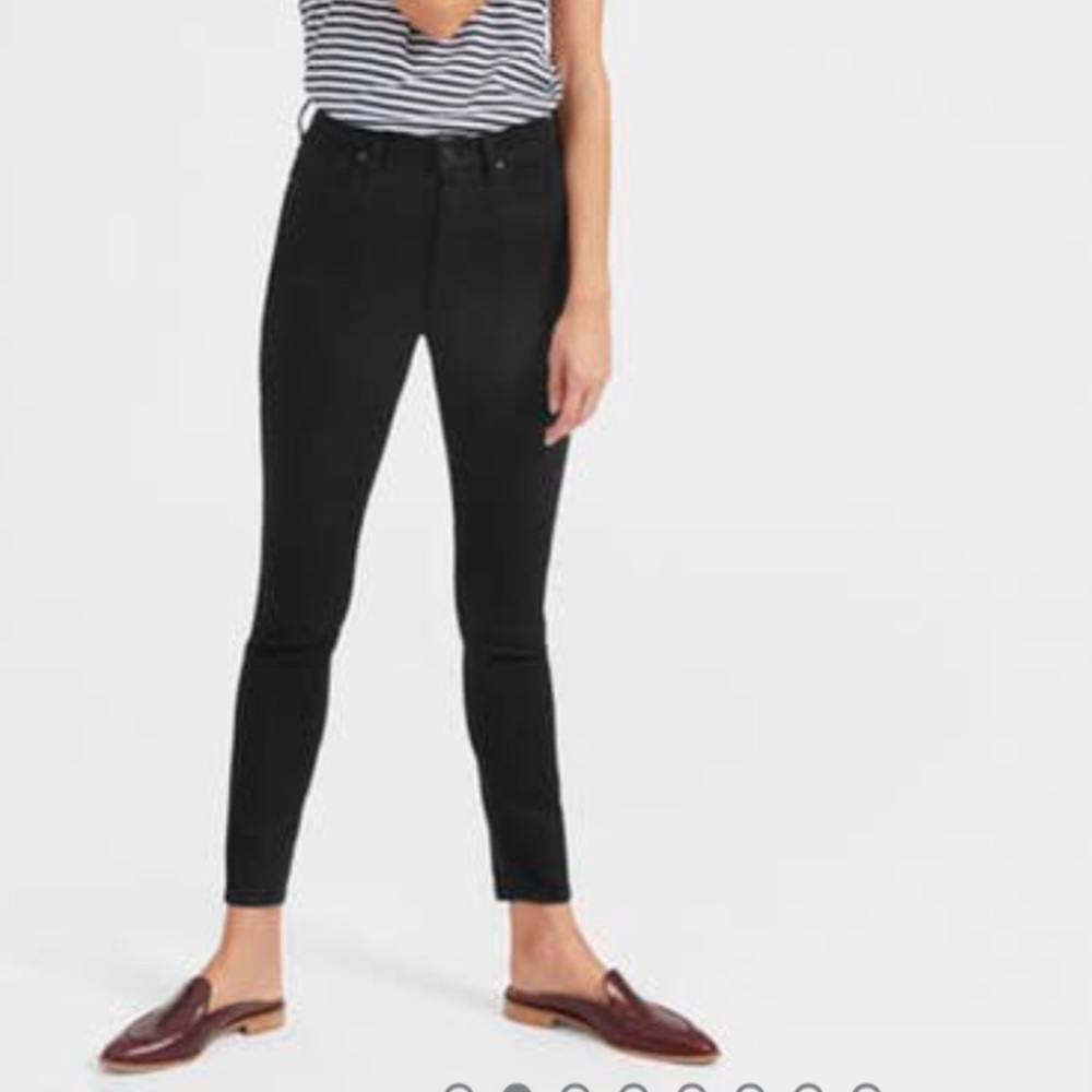 Everlane High Rise Skinny Jean (Regular) Black